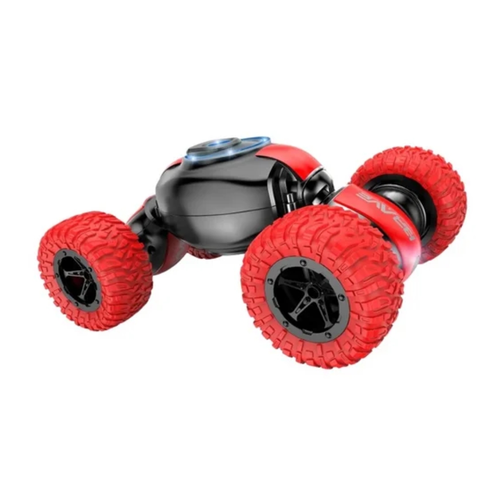 Masina Stunt cu RC, roti mari,rotatie 360, acumul. 3.7V, rosu, ZJA248511