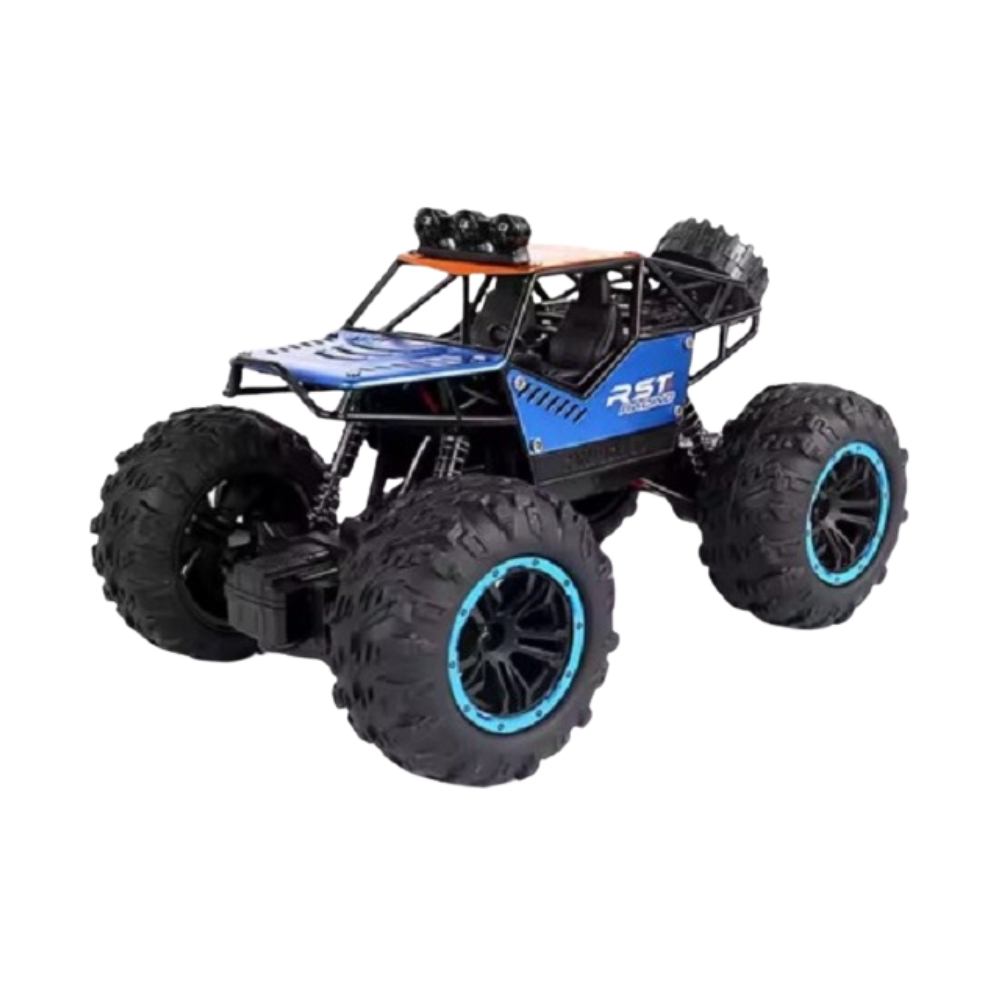 Masina Rover off Road metal cu RC, roti mari, lumini, acumul. 3.7V, albastru, ZJA238496