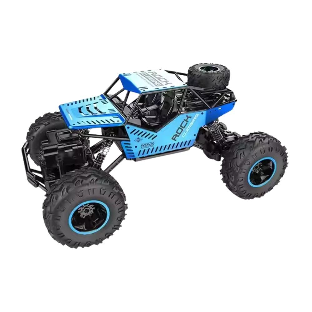 Masina Rover off Road cu RC, roti mari, lumini, acumul. 3.7V, albastru, ZJA133483