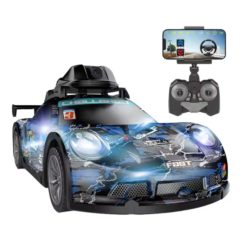 Masina cu camera FPV Racing cu RC, corp luminos, APP control, acumulator, albastru, ZJA362022