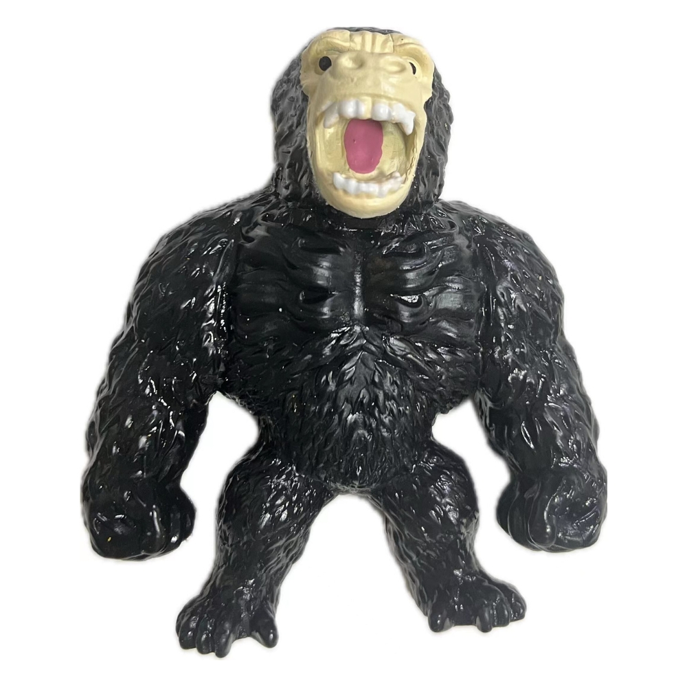 Figurina elastica Monster Cimpanzeu negru, 15 cm, ZJA363508
