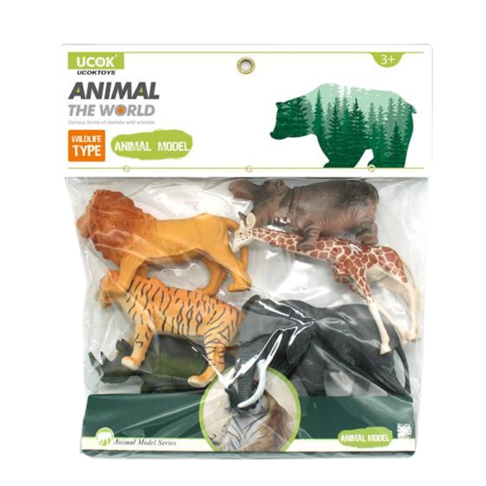 Set 6 figurine Animale Salbatice 20 cm, ZJA337383