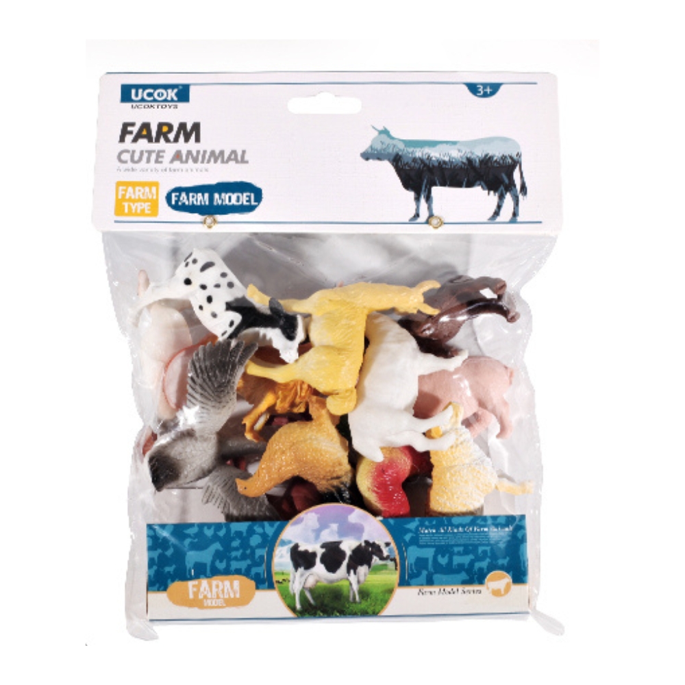 Set 12 figurine Animale Domestice 10 cm, ZJA353051