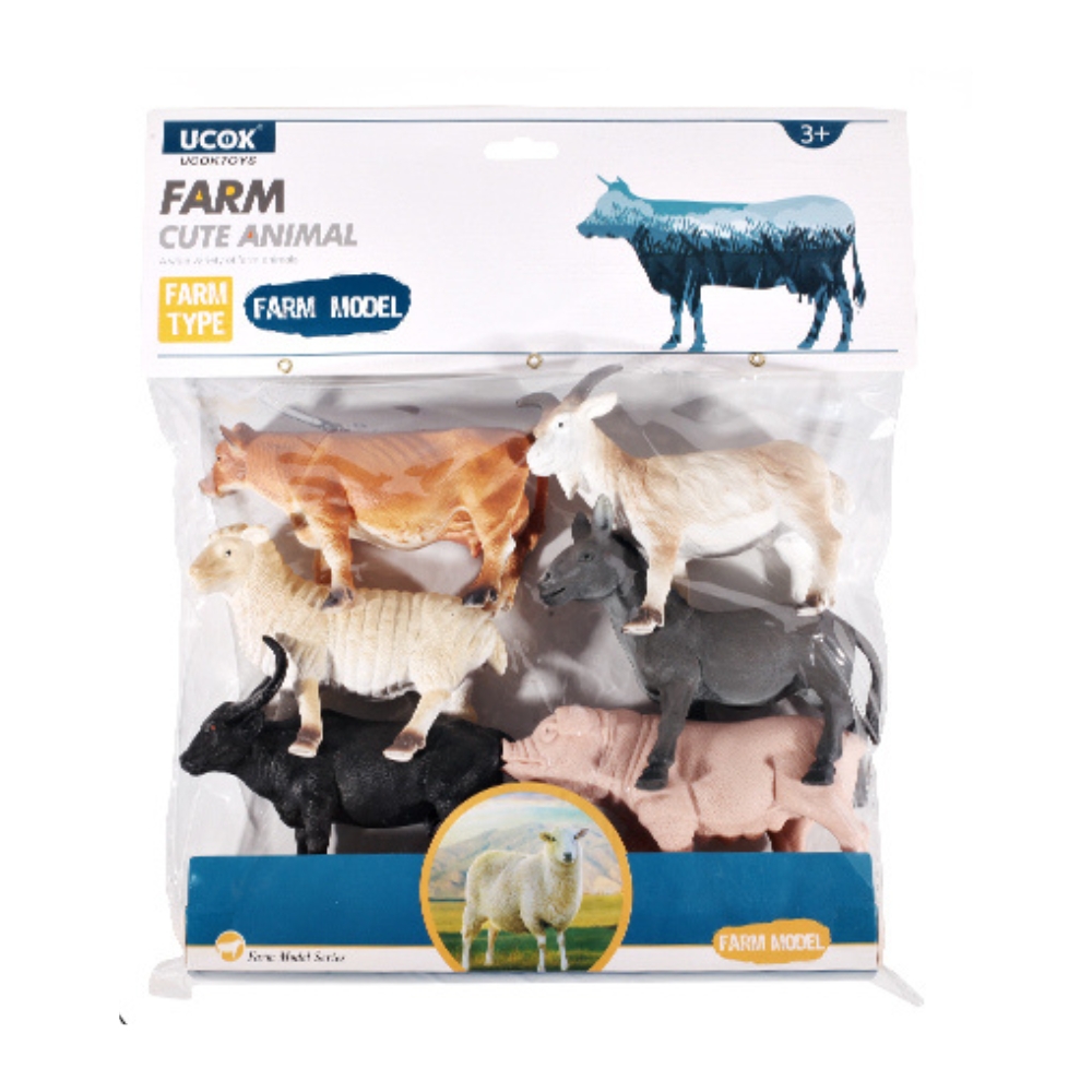 Set 6 figurine Animale Domestice 20 cm, ZJA353064
