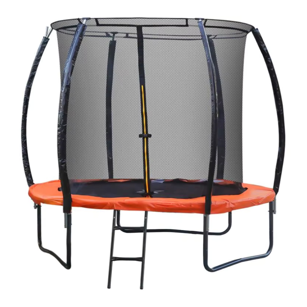 Trambulina cu suport si plasa de protectie 305 cm D, 163 cm H, cu scara, ZJA368324