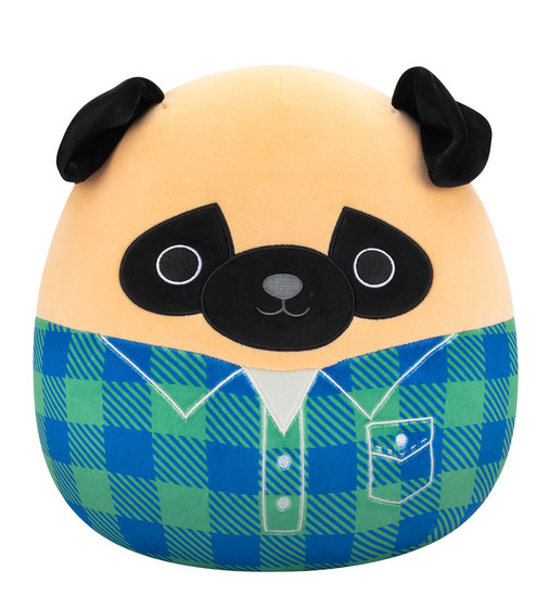 Jucarie de plus 30 cm, Prince, mops in camasa, Squishmallows