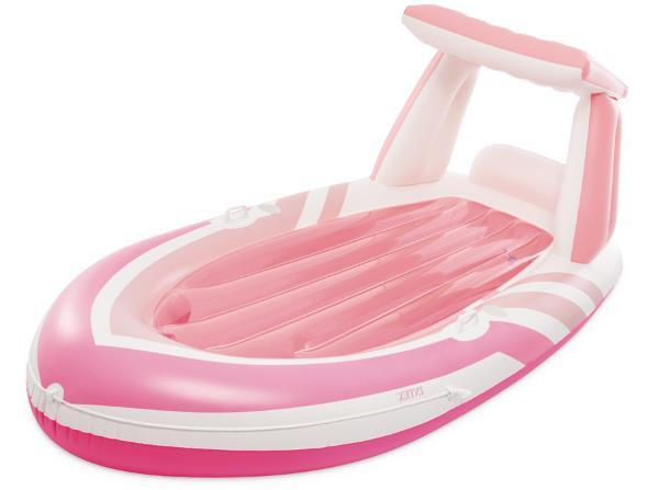 Надувной плот "Pink Paradise Boat Float", 257x135 см, до 100 кг, 8+, INTEX