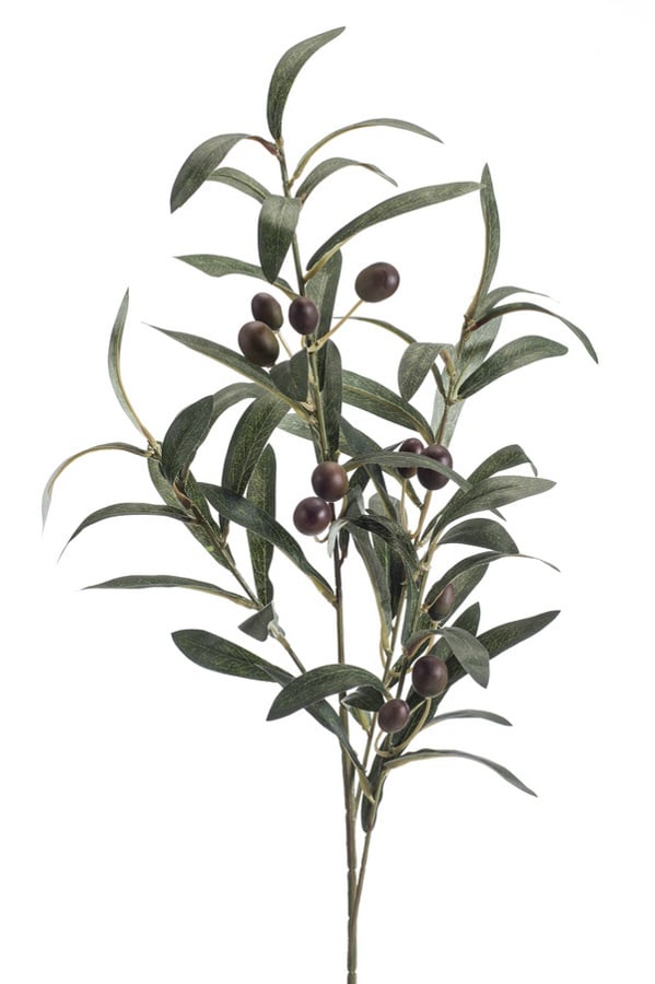 Ramura artificiala de maslin, 4 crengute, 75cm