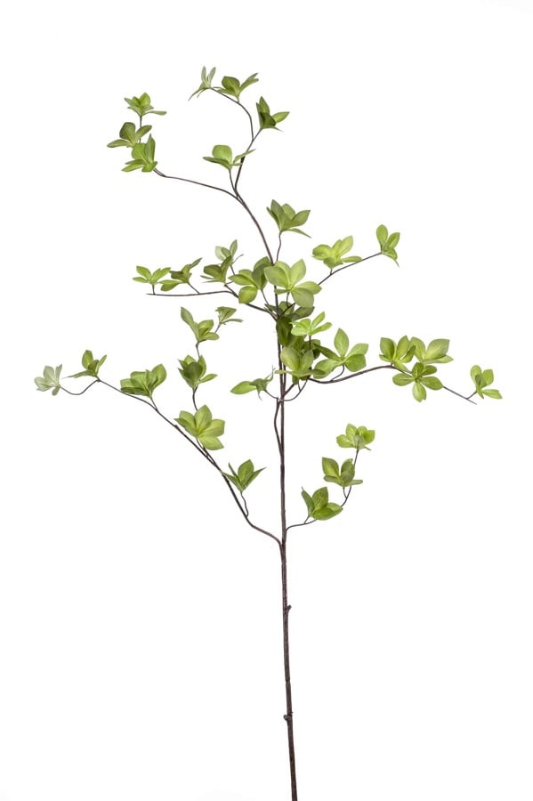 Ramura artificiala cu frunze Cornus, verde deschis, 115cm