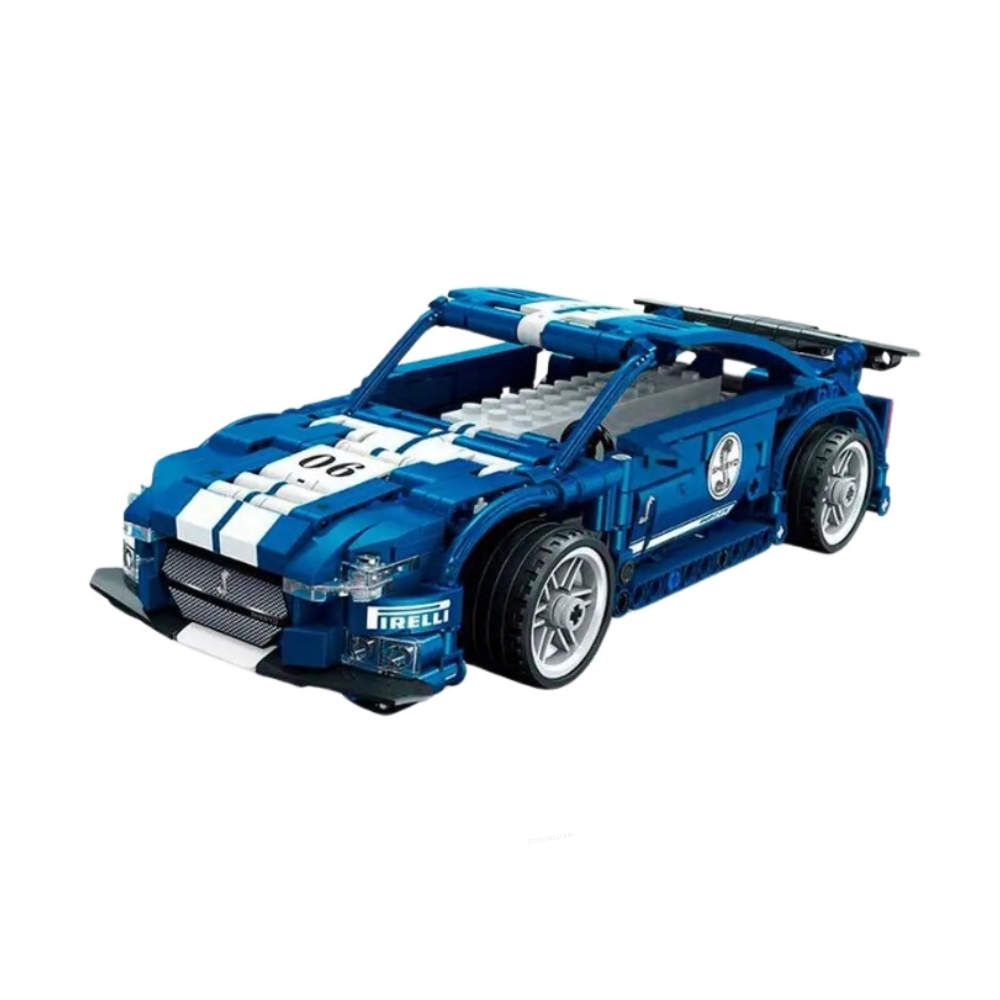 КОНСТРУКТОР СИНЯЯ МАШИНКА С ПУЛЬТОМ И АККУМУЛЯТОРОМ НА 523 ЭЛ., ZJA351313