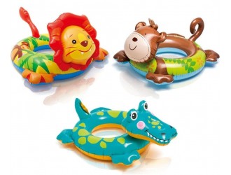 Надувной круг зверушки, для детей 3-6 лет, разные модели, INTEX