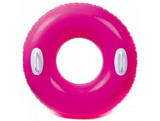 Cerc gonflabil “Lucios” D 76 cm cu manere, pana la 40 kg, 8+, 3 culori, INTEX