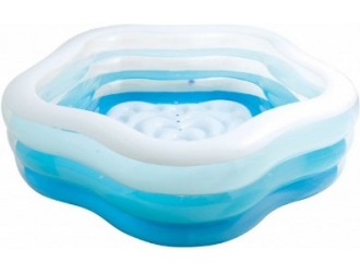 Piscina gonflabila pentru copii cu baza gonflabila 185x180x53 cm, 460 L, 3+, INTEX
