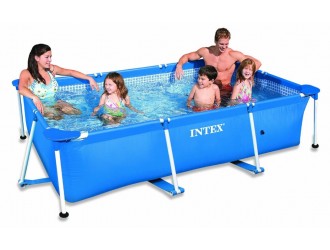  Piscina RECTANGULAR FRAME 220х150х60сm, 1622L, cadru metalic, INTEX