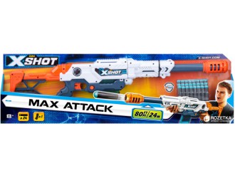 36121Z Blaster cu tragere rapida EXCEL Max Attack (3 b., 24 cartuse) X-Shot