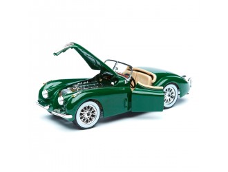 Модель JAGUAR XK 120 (1951) (бордовый, серебро, 1:24)