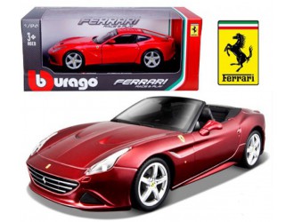 Модельный автомобиль FERRARI CALIFORNIA T (бордо, металлик серый, 1:24)