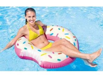 Надувной круг "Пончик" D 107 см, до 80 кг, 9+, INTEX