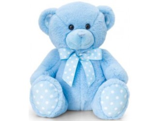 Jucarie moale Boby Spotty Bear 25cm-Ursulet Albastru