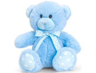 Jucarie moale Baby Spotty Bear 35cm-Ursulet Albastru