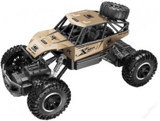 Masina cu RC OFF-ROAD CRAWLER-ROCK SPORT(auriu,acum.3,6V, corp.metal,1:20)