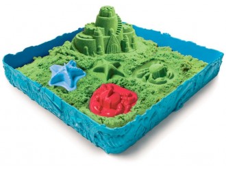Набор песка для творчества - KINETIC SAND ЗАМОК ИЗ ПЕСКА (зеленый)