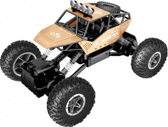 Автомобиль OFF-ROAD CRAWLER на р/у - FORCE (золотой, аккум. 7.2V, метал. корпус, 1:14)