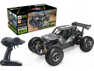 Автомобиль OFF-ROAD CRAWLER на р/у - SPEED KING (черный металлик, метал. корпус, аккум. 6V, 1:14)