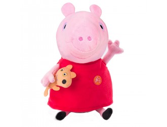 Мягкая Озвученная Игрушка - Пеппа С Игрушкой