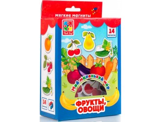 Игра Vladi Toys Мой маленький мир на магнитах Овощи, Фрукты
