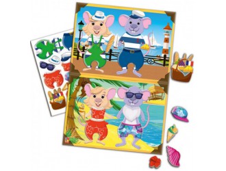 Игра Vladi Toys Мышки-путешественницы с мягкими наклейками