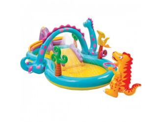 Centru de joaca gonflabil “Dinoland” 302x229x112 cm, 290 L, pana la 81 kg, 2+, INTEX