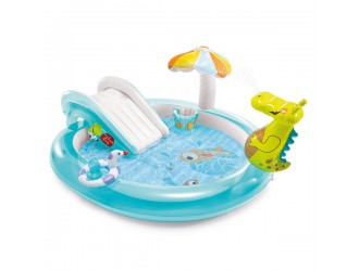 Centru de joaca gonflabil “Crocodil ” 201x170x84 cm, 160 L, pana la 54 kg, 2+, INTEX