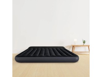 Saltea gonflabila King Pillow Rest Classic cu tetiera, 183x203x25 cm, max. 272 kg, Intex (64144)