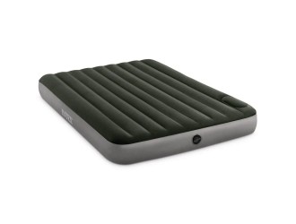 Надувной матрас Queen Classic Downy со встроенным ножным насосом, 152х203х25 см, макс. 136 кг, Intex (64763)