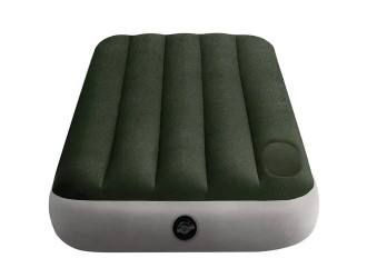 Надувной матрас Twin Classic Downy со встроенным ножным насосом, 99х191х25 см, макс. 136 кг, Intex (64761)