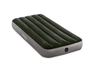 Надувной матрас Twin Classic Downy со встроенным ножным насосом, 99х191х25 см, макс. 136 кг, Intex (64761)
