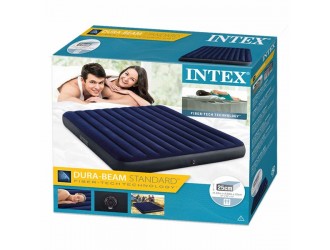 Saltea gonflabila “Velur Classic” 183x203x25 cm, pana la 272 kg, INTEX