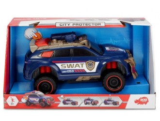 Dickie auto "Jeep City Protector" sun & lum 33 cm