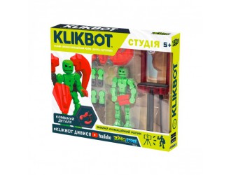 Set de joaca KLIKBOT S1 pentru animatie - STUDIO (2 figuri exclusive, trepied, rosu)