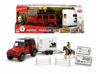 3838002 Dickie auto PL" Horse Trailer "sun & lum 40 cm
