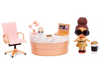 Set mobila L.O.L. Surprise! Furniture Seria 3 Oficiul lui Boss Queen