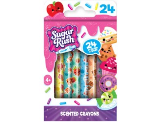 30008 Set de creioane de ceara parfumate din seria "Sugar Rush" - EXTRAORDINARUL FLORILOR (24 buc.)