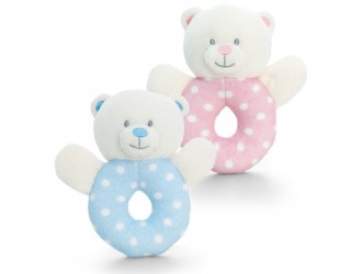 Мягкая игрушка Медвежонок-погремушка Baby Bear Ring Rattle 12cm 2 вида