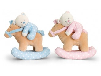 Jucarie de plus Ursulet muzical cu calut Baby Bear 22cm 1buc.