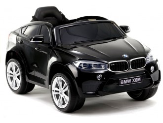 2075 Masina electrica BMW X6 culoare neagra cu 2 motoare