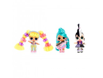 Set cu papusa L.O.L. Surprise! W1 Seria REMIX HAIR FLIP muzical