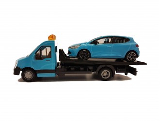 18-31401  Set de joaca Transportator cu model auto RENAULT CLIO Bburago (1:43) 