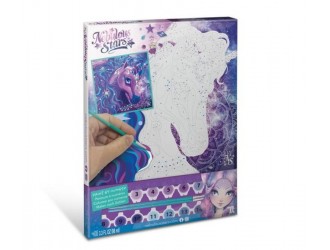 11421 Coloreaza dupa numere pe panza - Nebulia & Horse