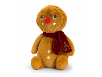 Jucarie de plus Keeleco Om de turta dulce cu fular 20 cm